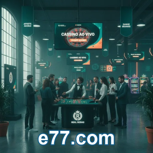 Tela do app oficial e77.com com entrada rápida no celular