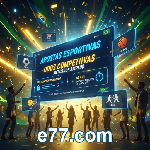 Tela do e77.com no celular com entrada rápida e segura