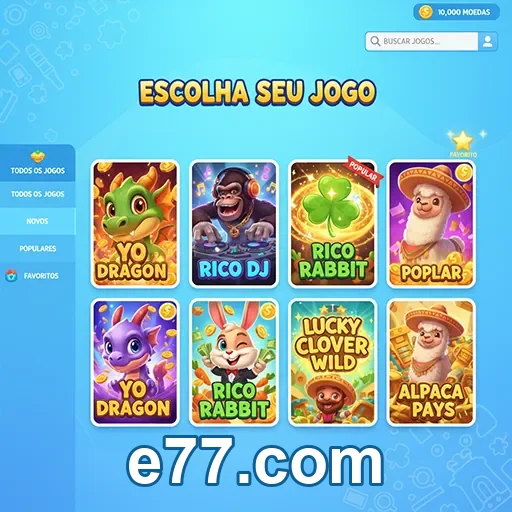 Acesso móvel à plataforma e77.com