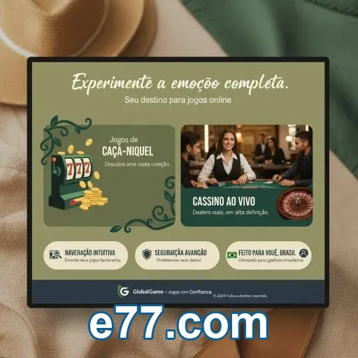 Tela do e77.com com promoções e valores acessíveis